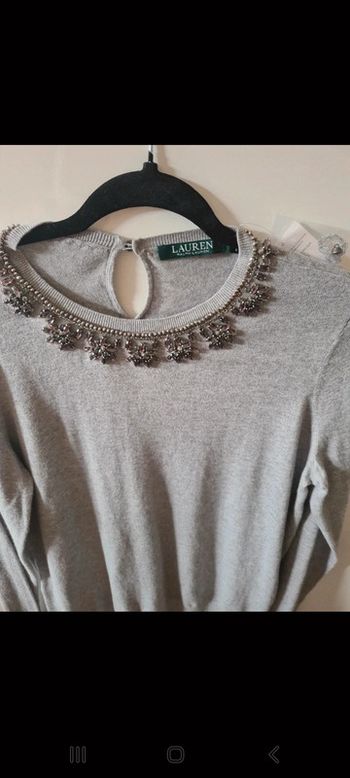 Pull chic Ralph lauren gris