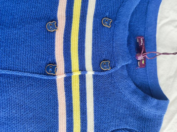 Gilet bleu fille - Taille 6 mois - Sergent Major - Neuf - photo numéro 4