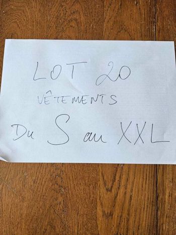 Lot vêtements