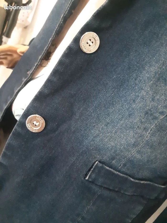 Les p'tites bombes veste en jean T.38 en tbe - photo numéro 4