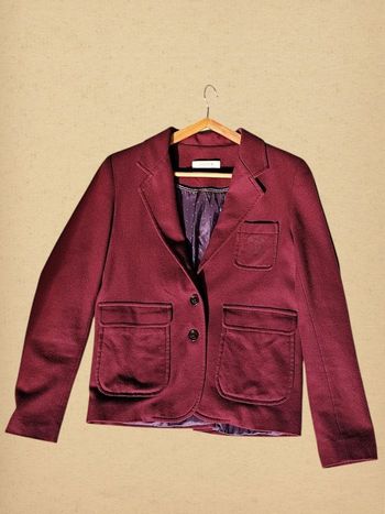 Blazer Sessùn bordeaux en laine vierge 80% Taille 38 – Très bon état - prix négociable