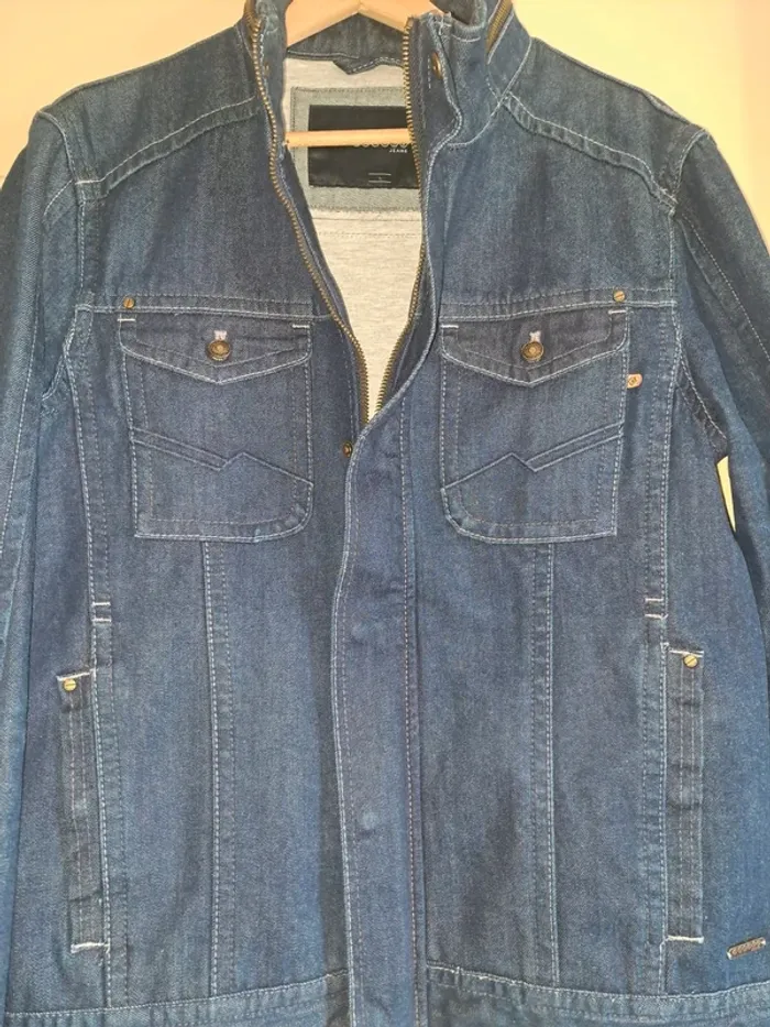 NEUVE veste jean homme jamais portée Bonobo L doublée, grande qualité valeur 69€ - photo numéro 7