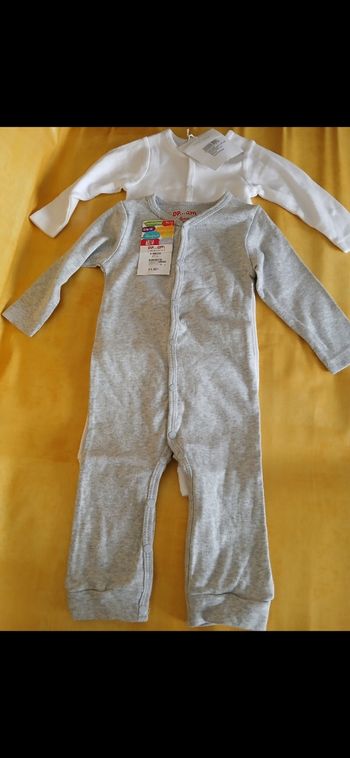 Lot 2 pyjamas garçon en coton DPAM 67 cm 6 mois