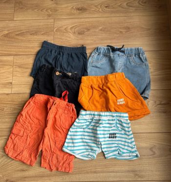 Lot 6 shorts 24 mois