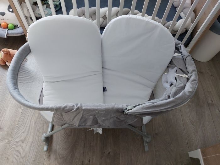 Ensemble berceau Kinderkraft avec alèse, 4 draps housse et 2nd matelas - photo numéro 2