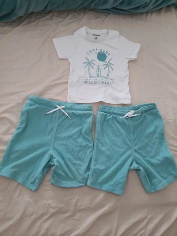 Lot 3 vêtements ensemble été bébé enfant garçon 36 mois 92cm Orchestra baby