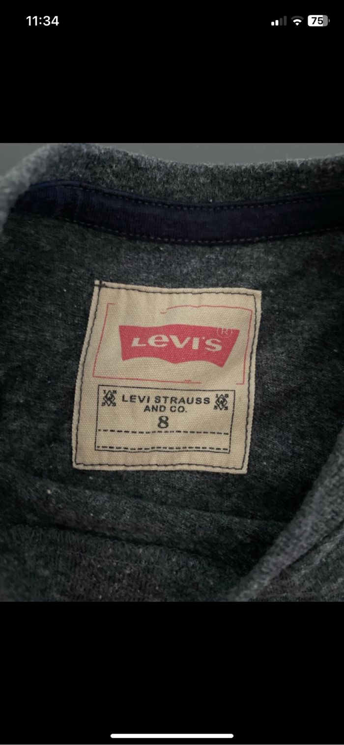 t-shirt manche longue Levi’s 8 ans - photo numéro 2