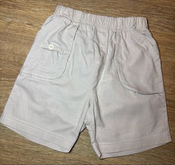 Bermuda beige en coton /
