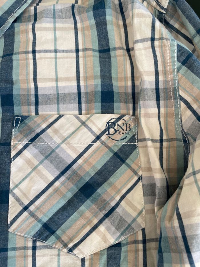 Chemise à carreaux en taille XL de la marque Bonobo, jean - photo numéro 5