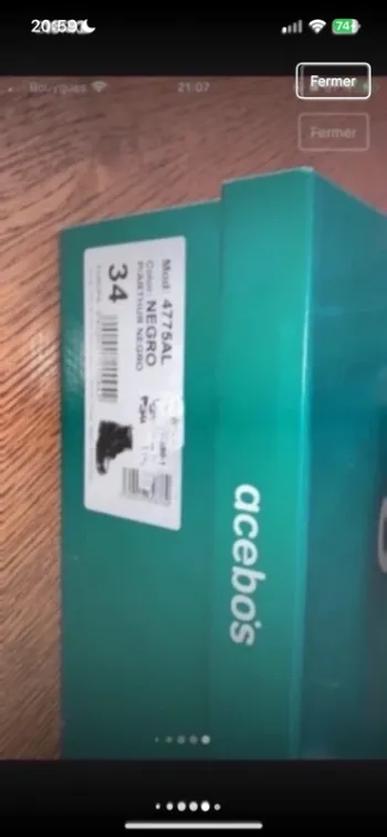 Bottines Acebo's pointure 34