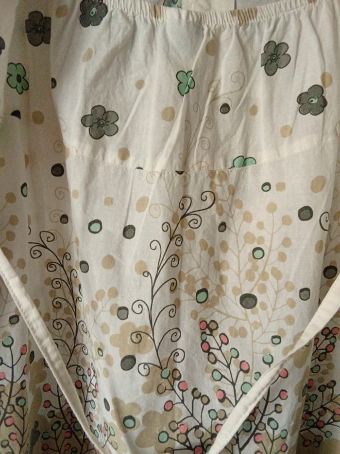 Robe blanche motif fleuri estivale Bonobo taille 42 - photo numéro 7