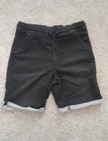 Short en jean 💫noire gris💫taille élastique 💫Pepperts Taille 12-13 anS