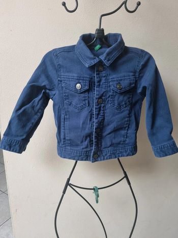 Veste en jeans bleu foncé