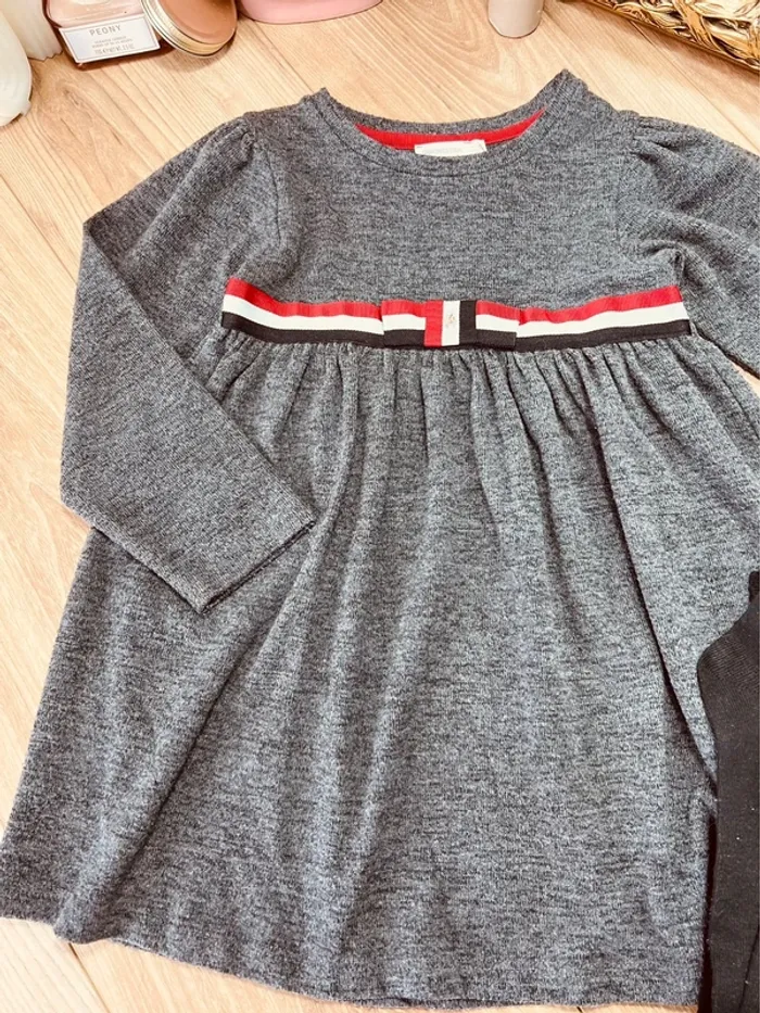 Taille 3 ans tenue 2 pièces fille orchestra gris noir et rouge 🩷 - photo numéro 2