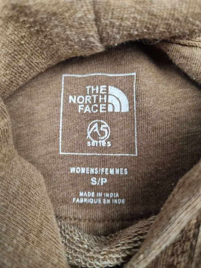 Sweat à capuche The North Face marron clair – Taille S Femme (mesures en photos) - photo numéro 8