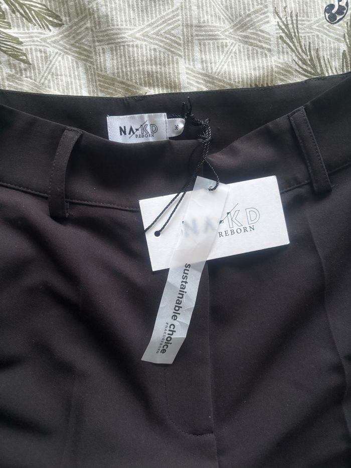 Pantalon de costume court taille haute na-kd taille 36 - photo numéro 3
