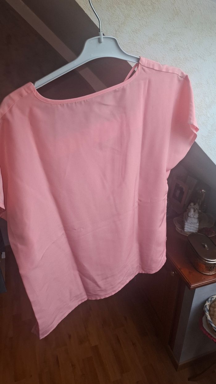 Tunique manche courte rose - photo numéro 2