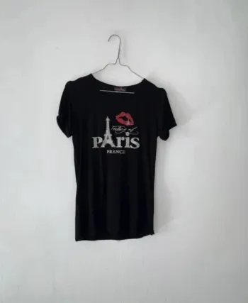 T-shirt noir femme taille 38