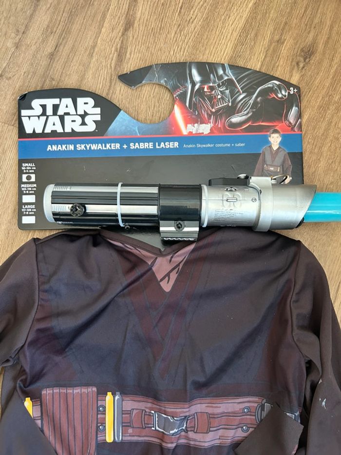 Déguisement Anakin Skywalker + Sabre Laser 3/4 ans - photo numéro 2