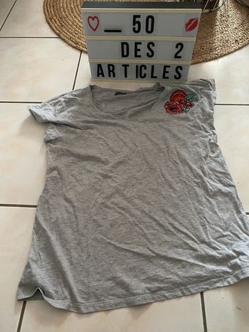 Teeshirt taille M in extenso