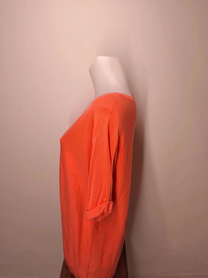 Blouse Eric Bompard Femme Cachemire Taille XL Orange - photo numéro 4