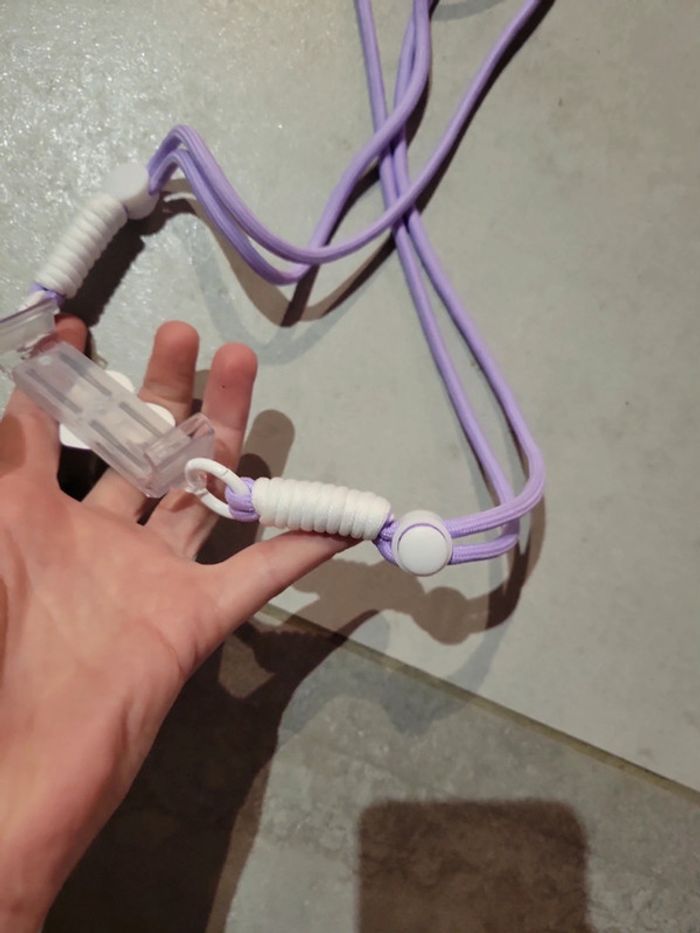 Accessoires portable téléphone porté épaule sac violet ajustable - photo numéro 4