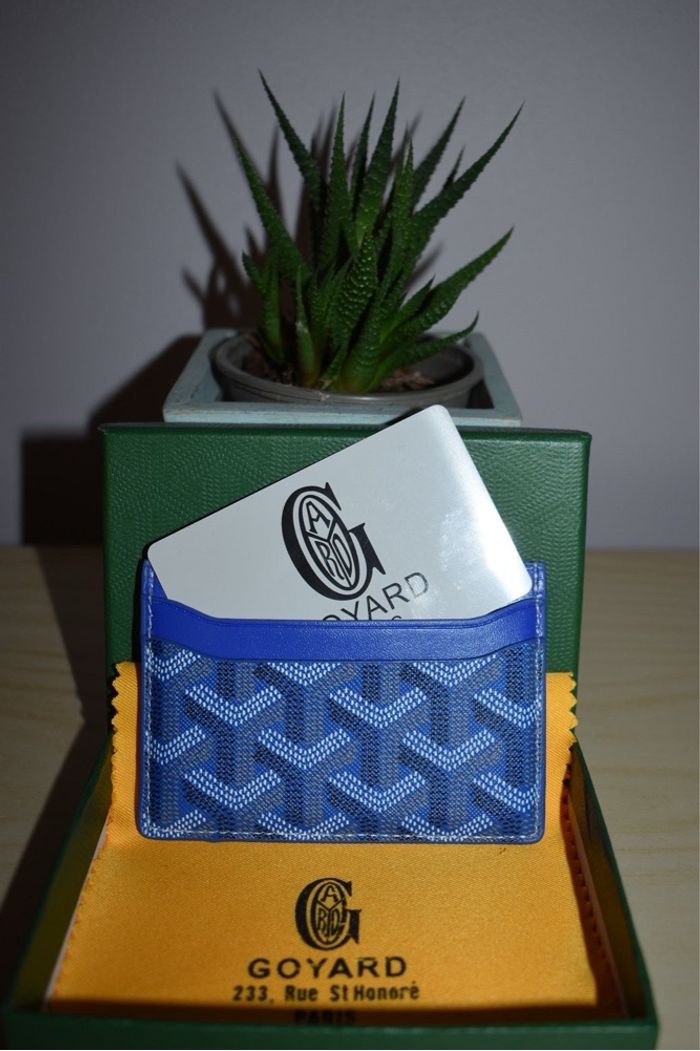 Porte carte goyard bleu - photo numéro 3