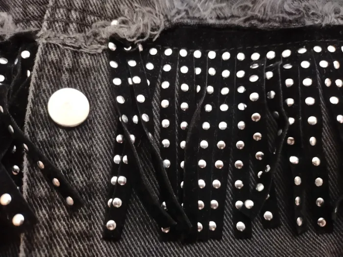 T6 sobrecamisa vaquera negra de Zara niña - photo numéro 2