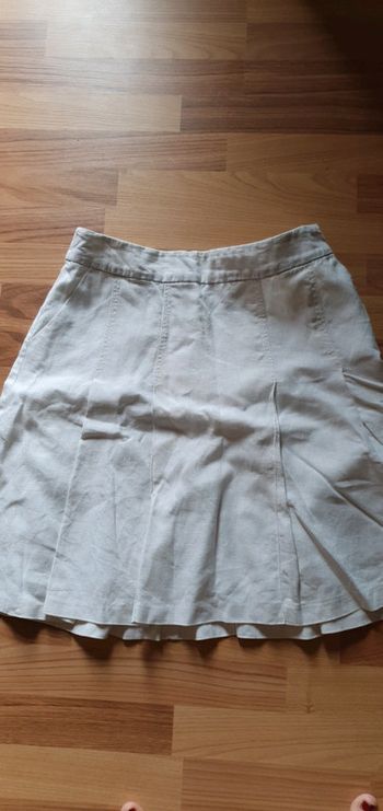 jupe coton blanche taille camaïeu