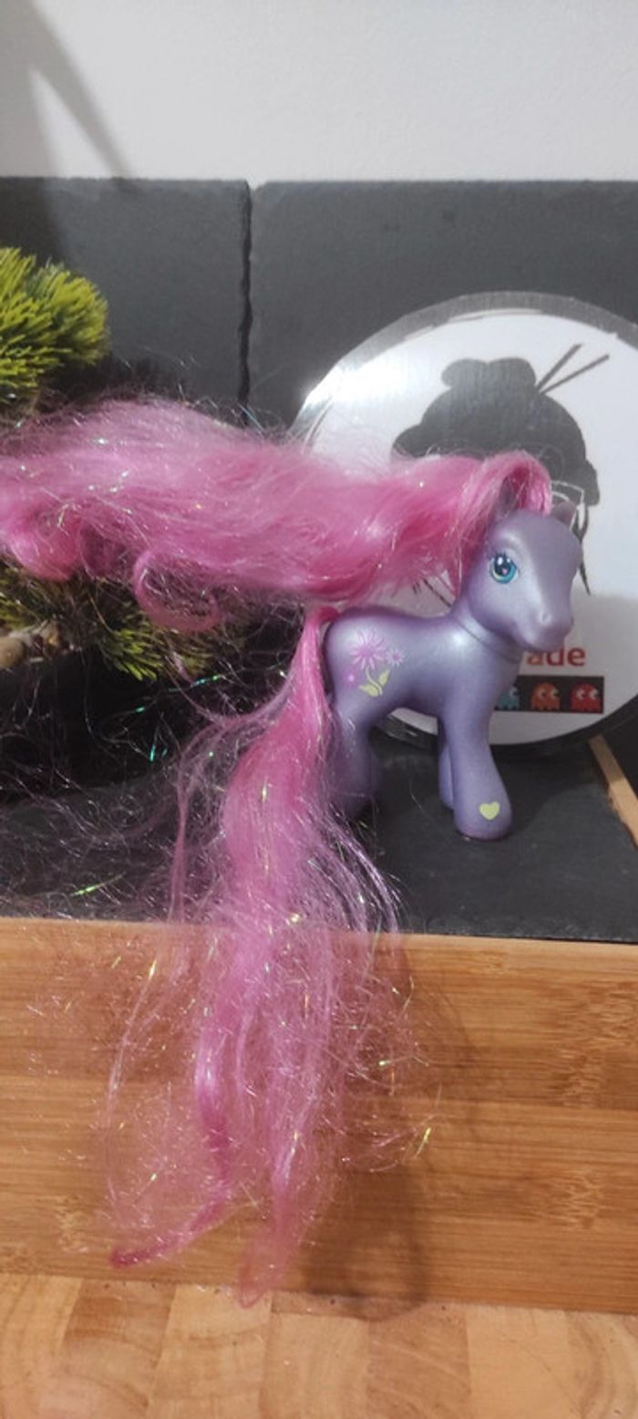 Vintage G3 My Little Pony mein kleines Poney petal blossom Fleur Violet Flower