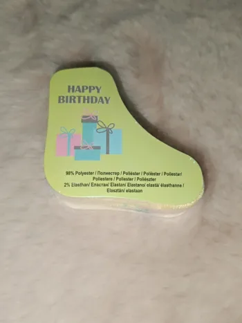 Chaussette Jaune- Happy Birthday⭐ Idée cadeau