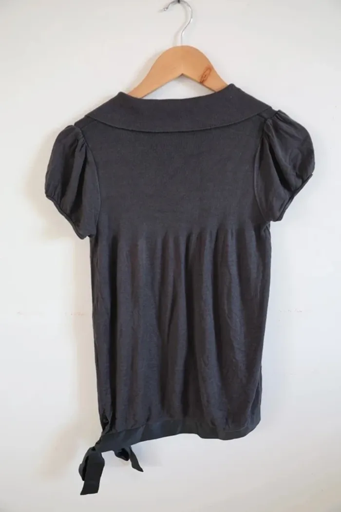 C41 blouse gris kookai T1 - photo numéro 2