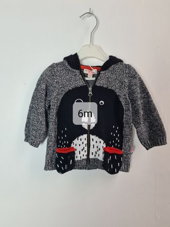 Gilet maille zippé Dpam 6 mois