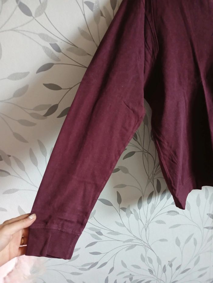 🍍 Polo homme ML bordeaux taille L - photo numéro 3