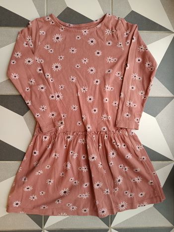 Robe manches longues fleurie Vertbaudet 5 ans