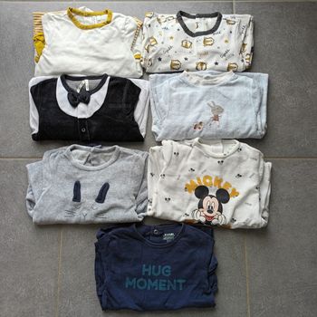 Lot de pyjamas bébé garçon hiver 23 mois
