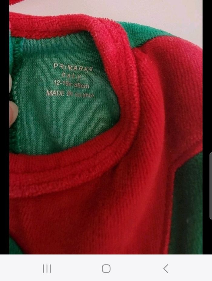 Pyjamas lutin Noël 18 mois - photo numéro 3