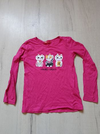 Tee-shirt manches longues marque tissaia taille 10 ans