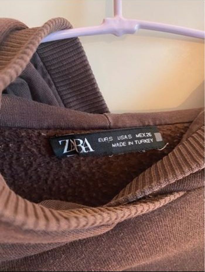 Sweat-shirt basket Zara marron - photo numéro 4