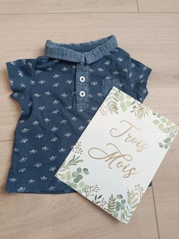 T-shirt manches courtes 3 mois