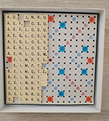 Lettres pour scrabble de voyage