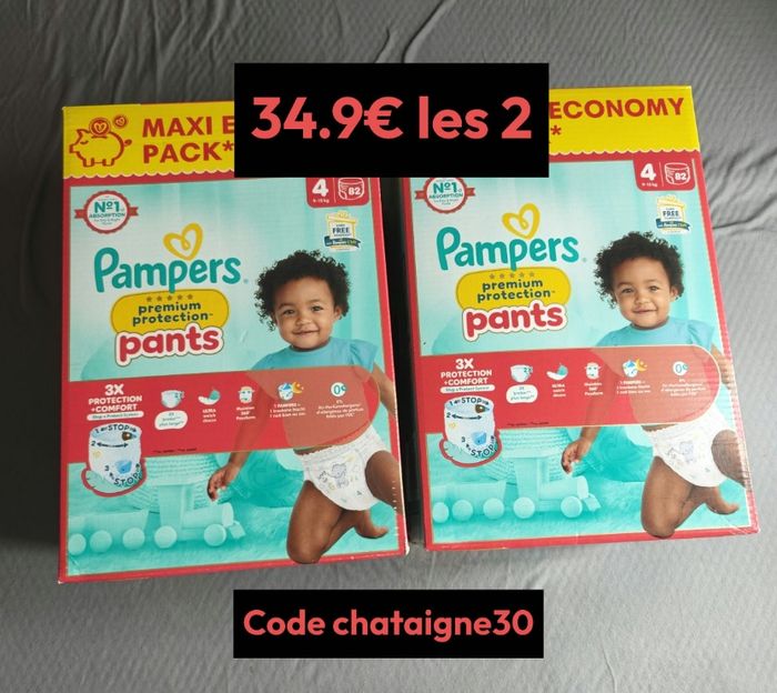 164 couches pants premium pampers taille 4
