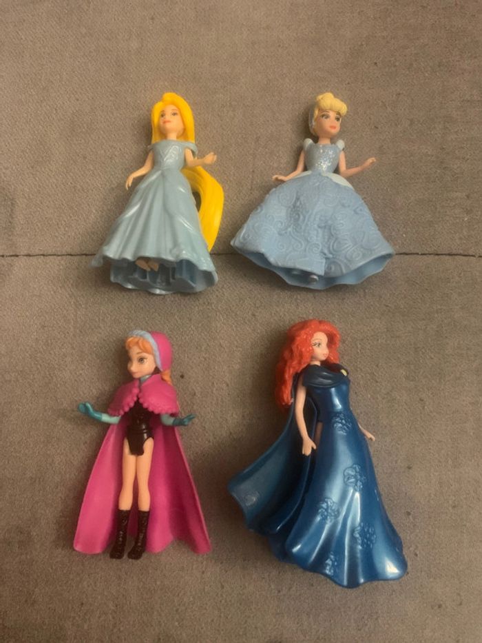 Lot 4 princesses polly pocket