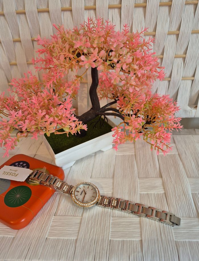 💕jolie Montre Karli à trois aiguilles, bicolore Fossil Femme 💕 - photo numéro 2