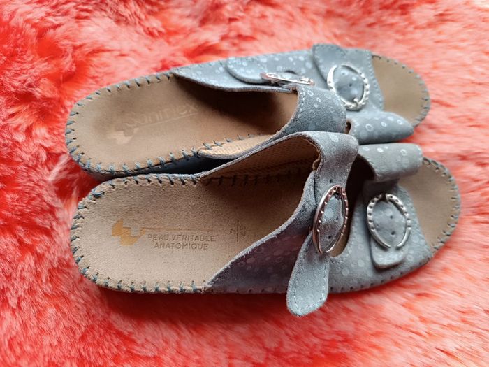 Mules en Cuir Nubuck P. 37 Saniflex - photo numéro 8