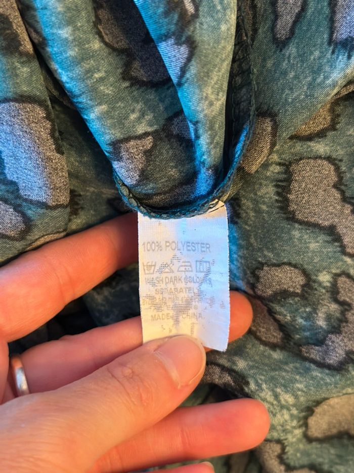 Robe longue imprimé léopard vert et noir Lili&Lala taille S - photo numéro 10