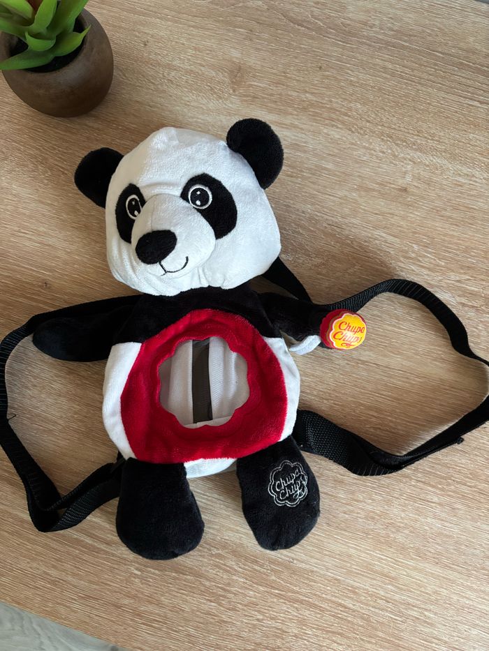Sac à dos peluche panda chupa chup’s - photo numéro 2
