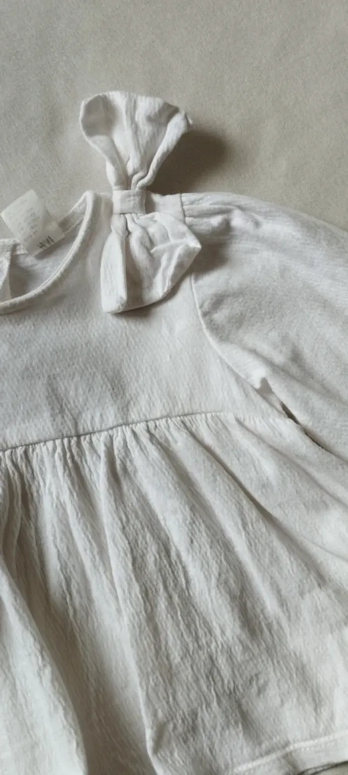 Blouse nœud crème 18 MOIS - photo numéro 2