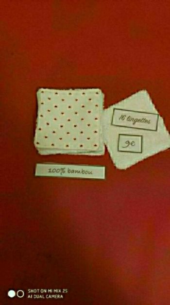 16lingettes lavables neuf