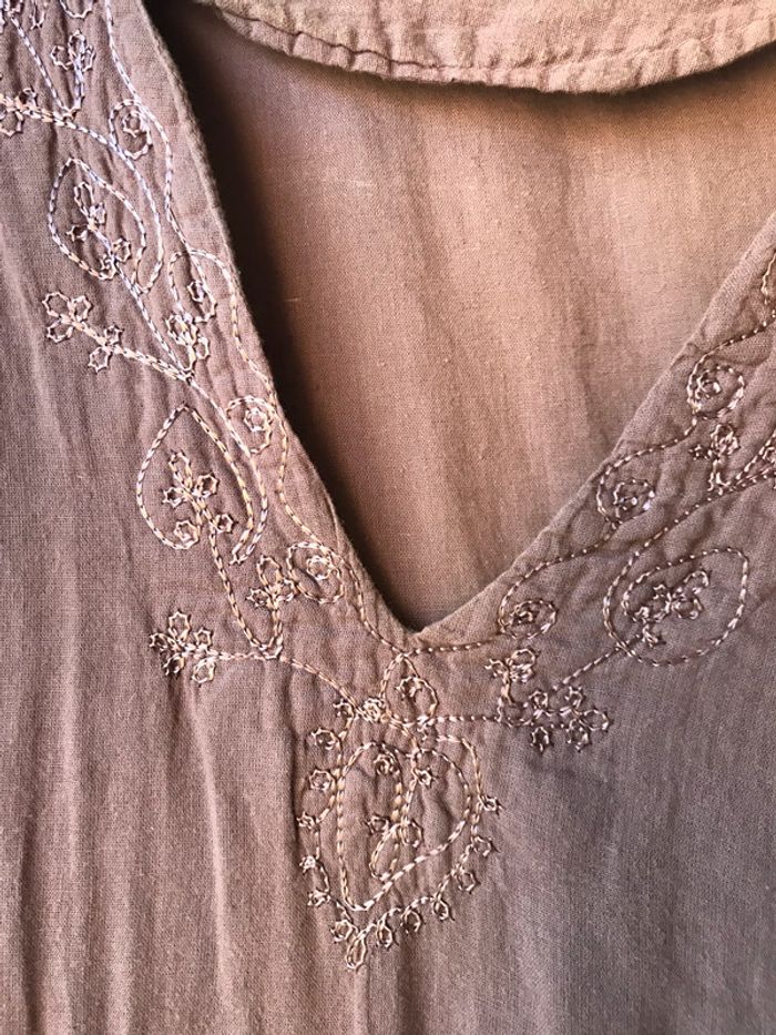 tunique longue vieux rose - photo numéro 2